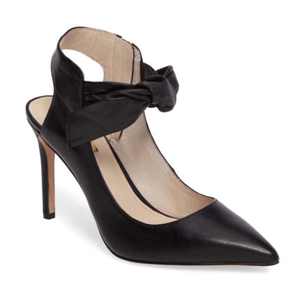Louise et Cie Jeph – Ankle-tie Pump in Black